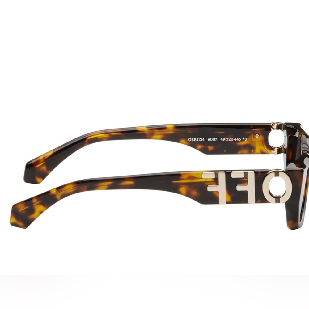 Off White Fillmore Tortoiseshell Sunglasses - Picture 3 of 4